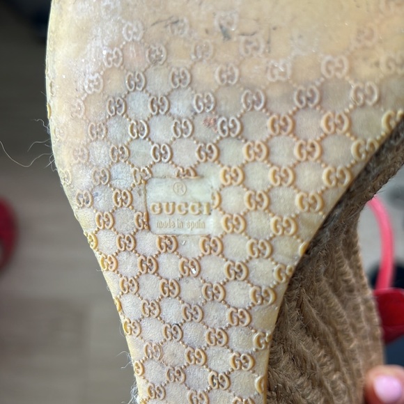 Red Gucci platform sandals siz 36.5 - Picture 6 of 11